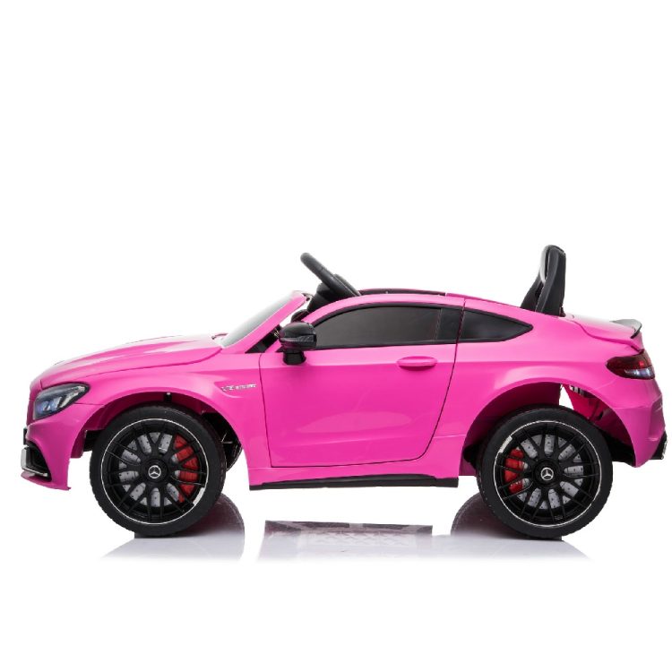 Kids Electric Car Licensed Mercedes-Benz C63 AMG Pink 12V