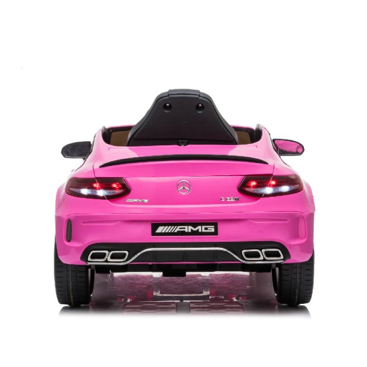 Kids Electric Car Licensed Mercedes-Benz C63 AMG Pink 12V