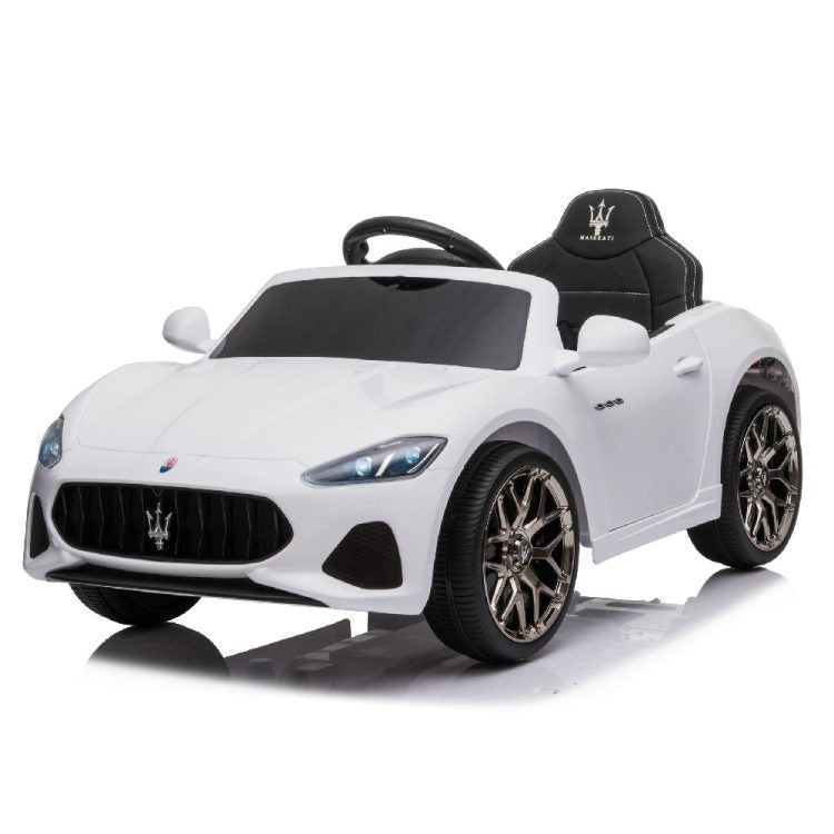Kid Electric Car Licensed Maserati Gran Turismo 12V White 75302-WH