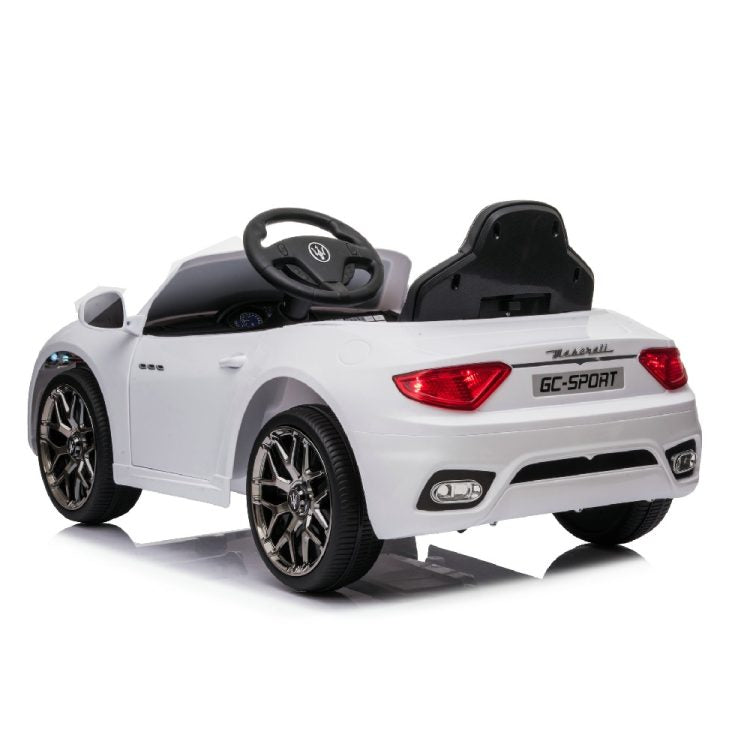 Kid Electric Car Licensed Maserati Gran Turismo 12V White 75302-WH