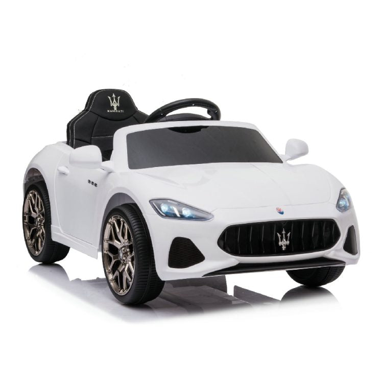 Kid Electric Car Licensed Maserati Gran Turismo 12V White 75302-WH