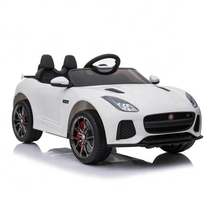 Kids Electric Car Licensed Jaguar F-TYPE SVR White 12V JAN-5388-WH
