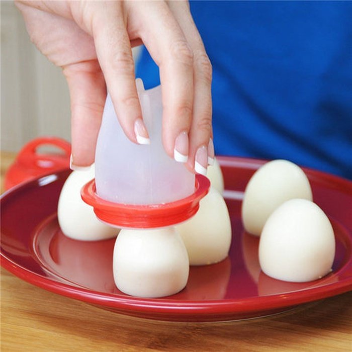 Egg cases 6-piece for boiling eggs without shells - Silicone Egg Boil