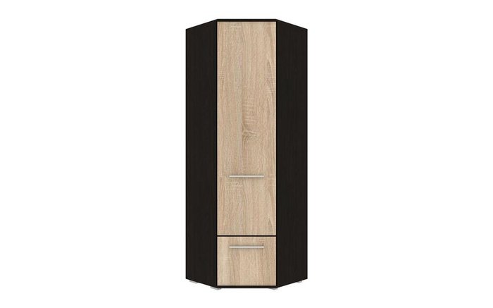 Corner wardrobe Bacro 4937 oak sonoma + wenge magic