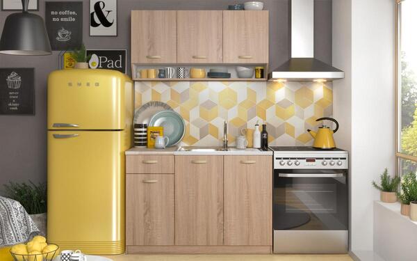 Kitchen composition Ariel 1.20 m. white matte