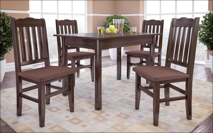 Chair Joseph 9635 wenge with brown seat