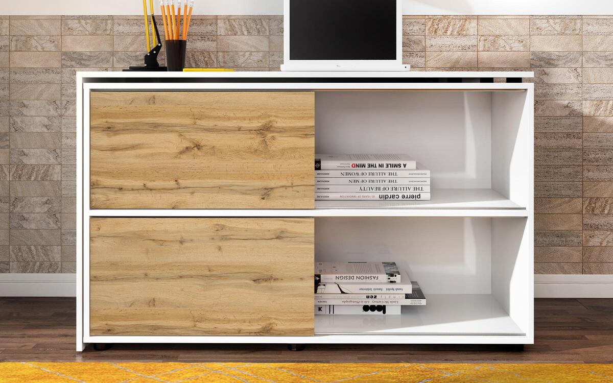 Office Sonar 5353 white glossy + oak vottan