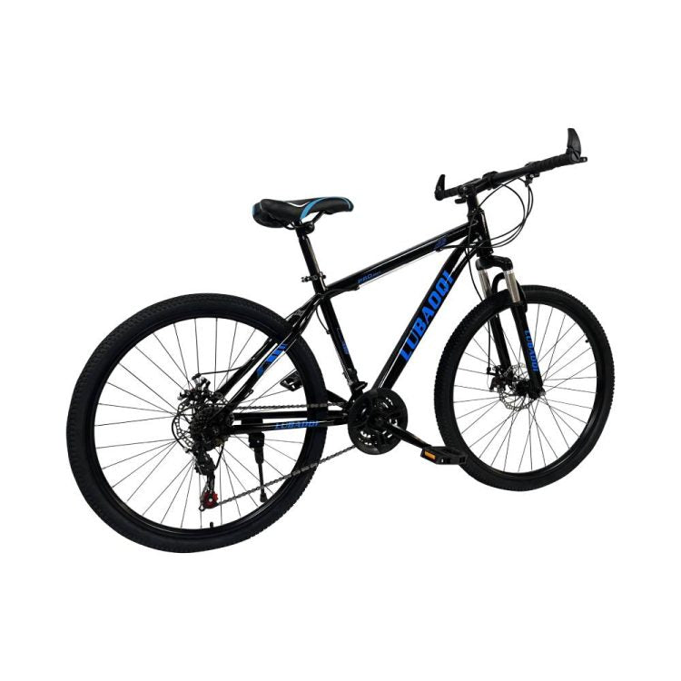 26″ Lubaoqi Black Blue LBQ-650B-BKB Mountain Hardtail Disc Brake Bike