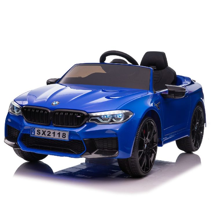 Kids Electric Car Licensed BMW M5 12V Blue 232118-BLU