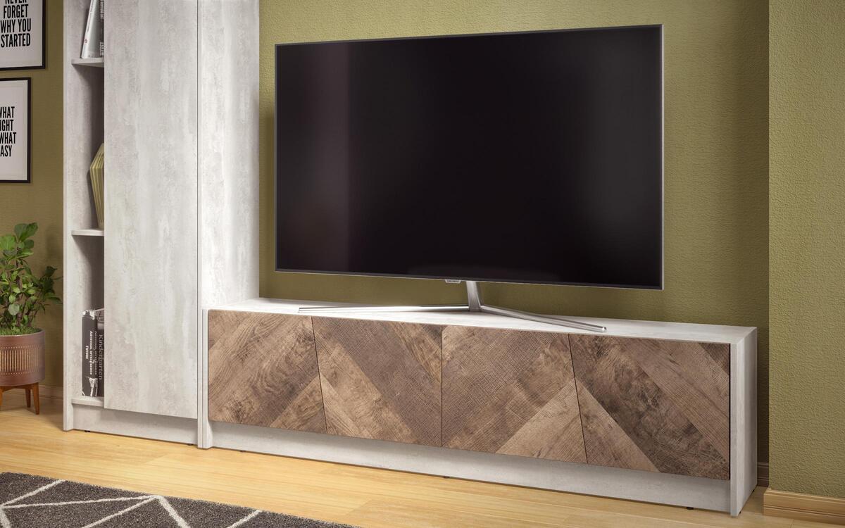 Composition furniture Breeze 5340 beton + colonial oak