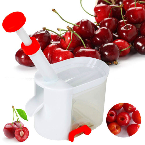 Stone Removal Device With a Base For Olives, Sour Cherries, Cherries