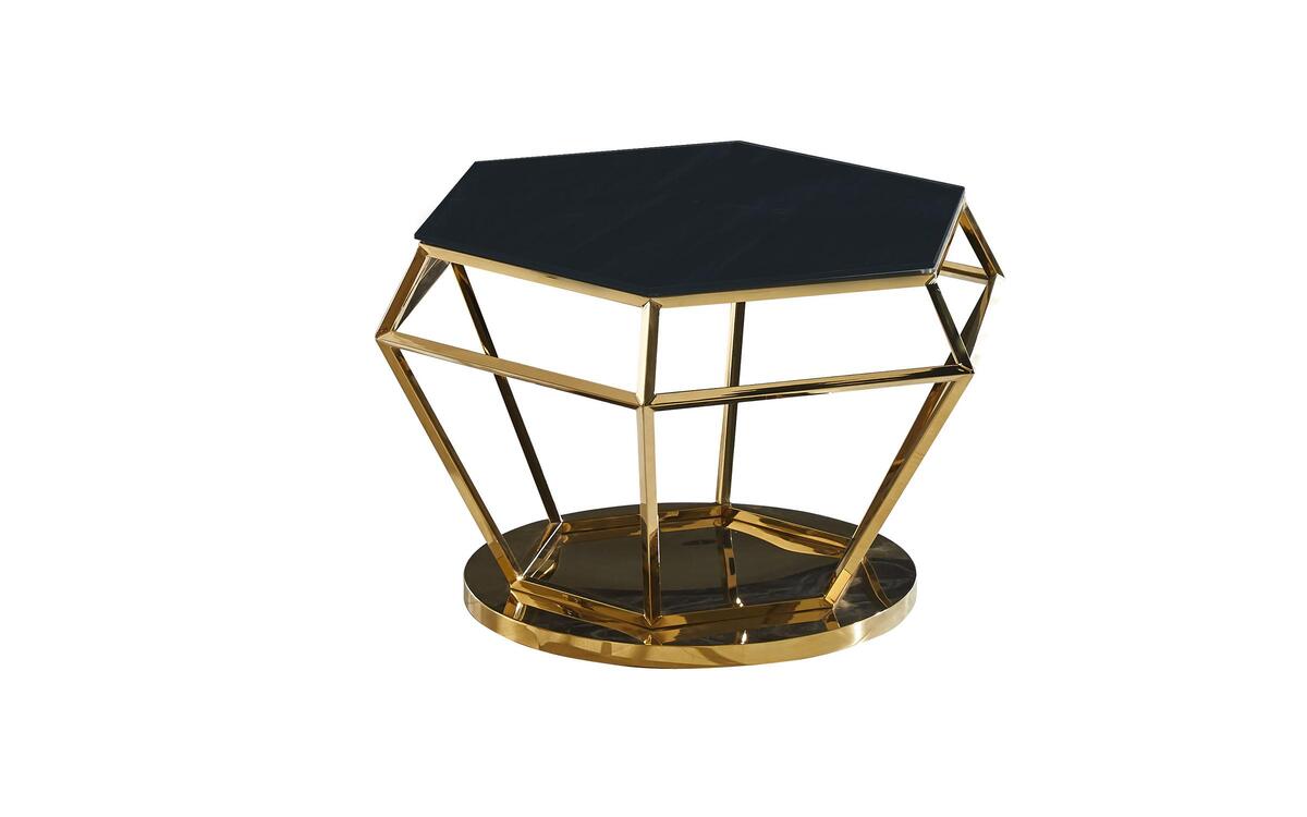Coffee table Diamond 1886 black + gold
