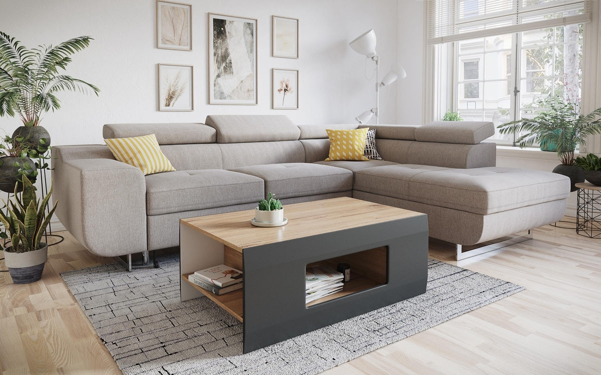 Coffee table Inies 8468 oak san remo + graphite