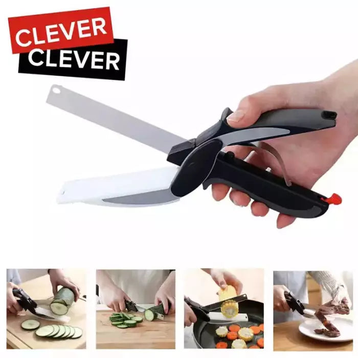 Smart 2 in 1 kitchen knife with cutting base - Buy 1 Get 2
