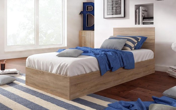 Single bed Drit 90x200 sonoma oak