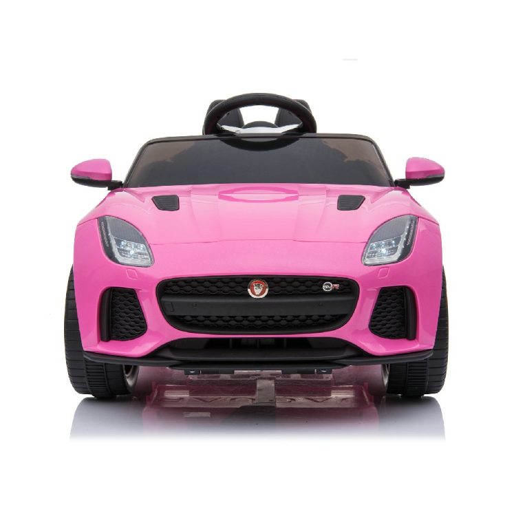 Kids Electric Car Licensed Jaguar F-TYPE SVR Pink 12V