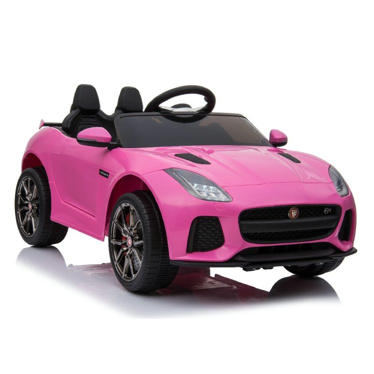 Kids Electric Car Licensed Jaguar F-TYPE SVR Pink 12V