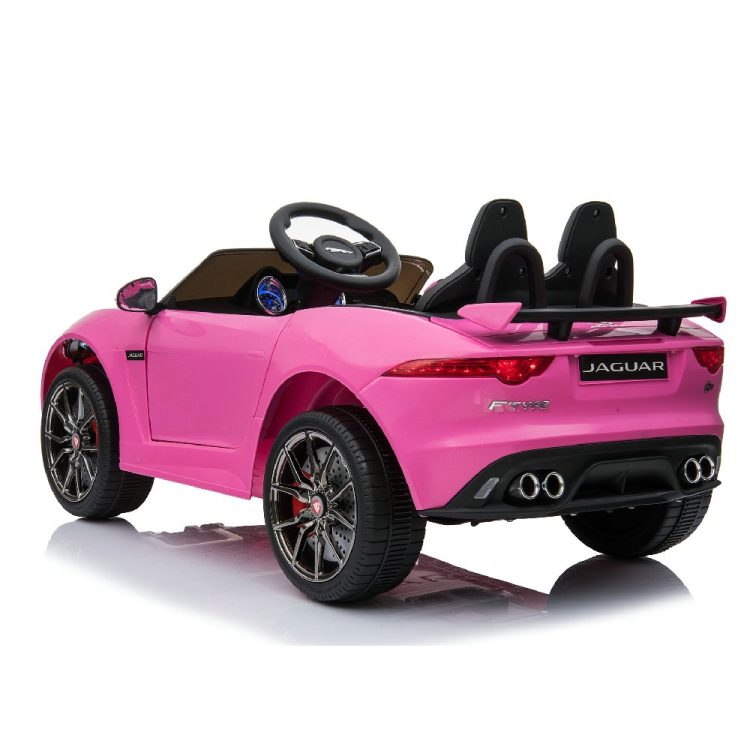 Kids Electric Car Licensed Jaguar F-TYPE SVR Pink 12V