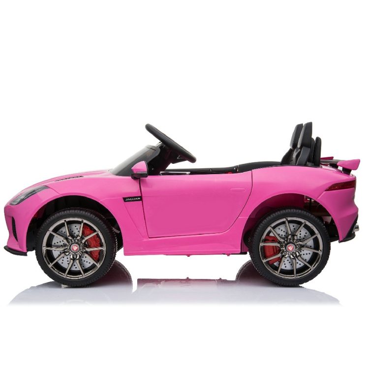 Kids Electric Car Licensed Jaguar F-TYPE SVR Pink 12V