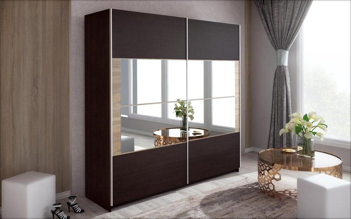 Wardrobe Caletar 3859 wenge + oak sonoma
