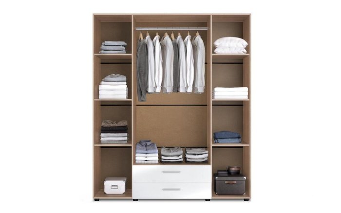 Wardrobe Tillman 4967 sonoma oak + white gloss
