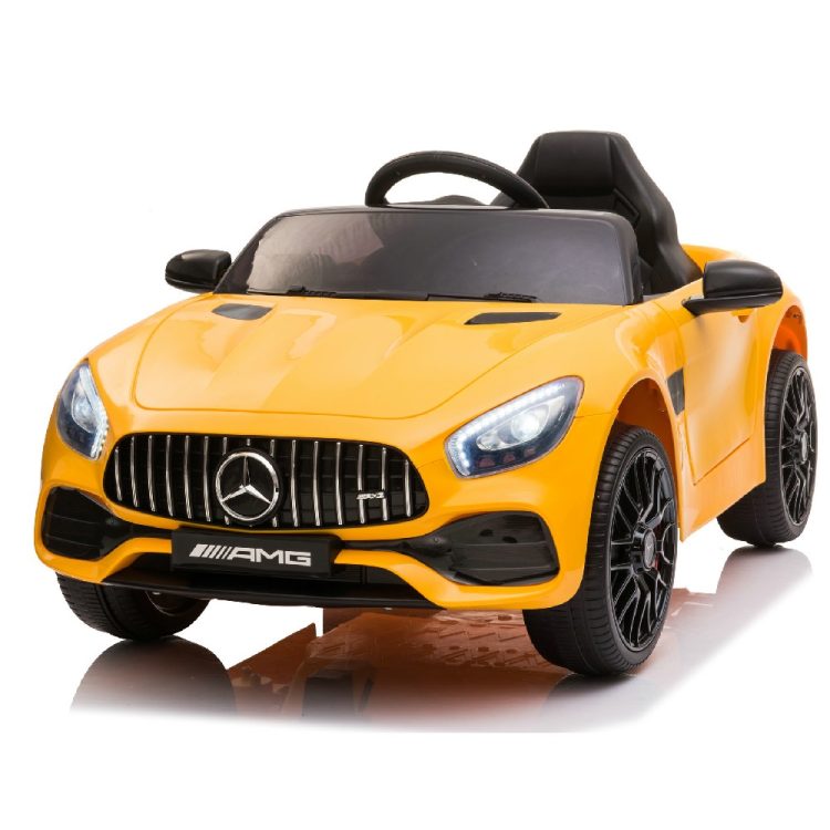 Kids Electric Car Licensed Mercedes-Benz AMG GT Orange 12V