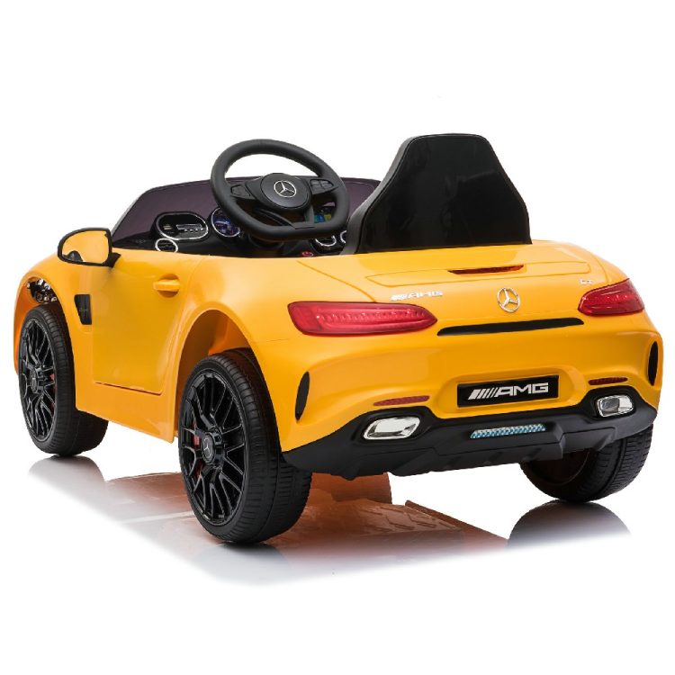 Kids Electric Car Licensed Mercedes-Benz AMG GT Orange 12V
