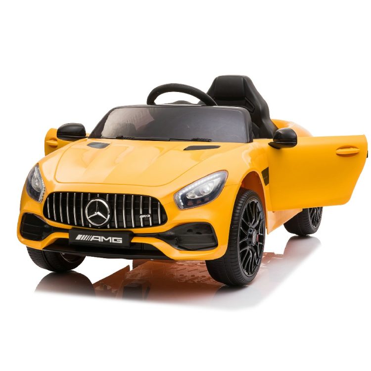 Kids Electric Car Licensed Mercedes-Benz AMG GT Orange 12V