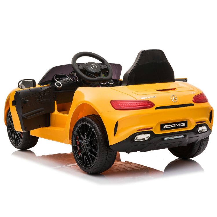 Kids Electric Car Licensed Mercedes-Benz AMG GT Orange 12V