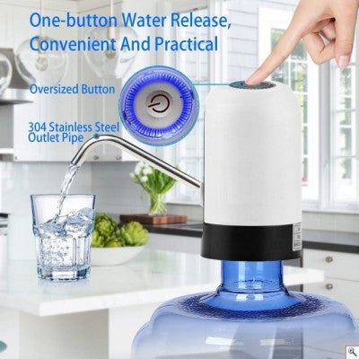Automatic Water Pump Rechargeable with USB - Rechargeable Water Dispenser