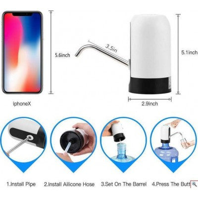 Automatic Water Pump Rechargeable with USB - Rechargeable Water Dispenser