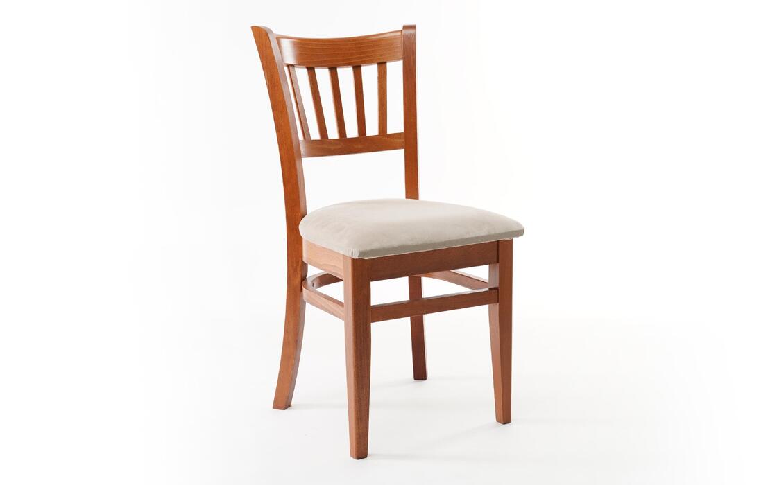 Chair Haidara 7781 cherry with beige seat