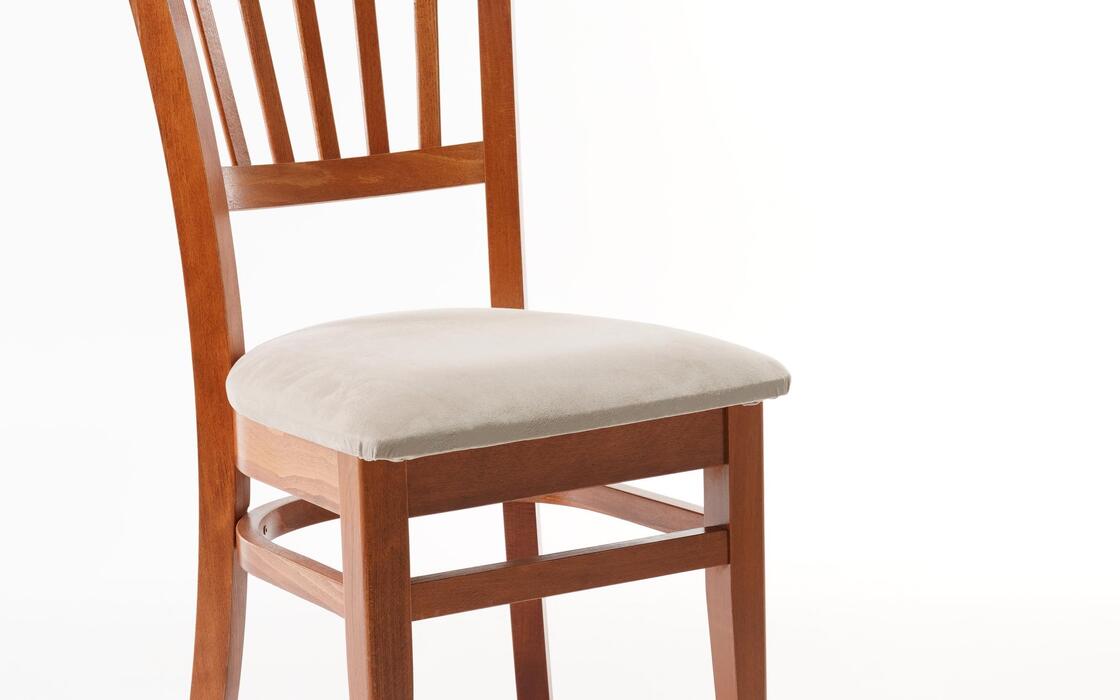 Chair Haidara 7781 cherry with beige seat