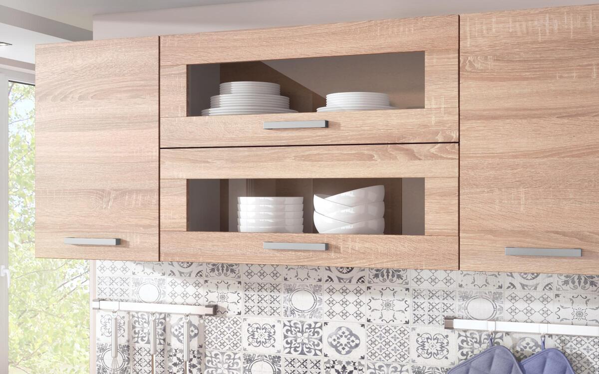 Kitchen composition Darvin 2.00 m. white + sonoma oak