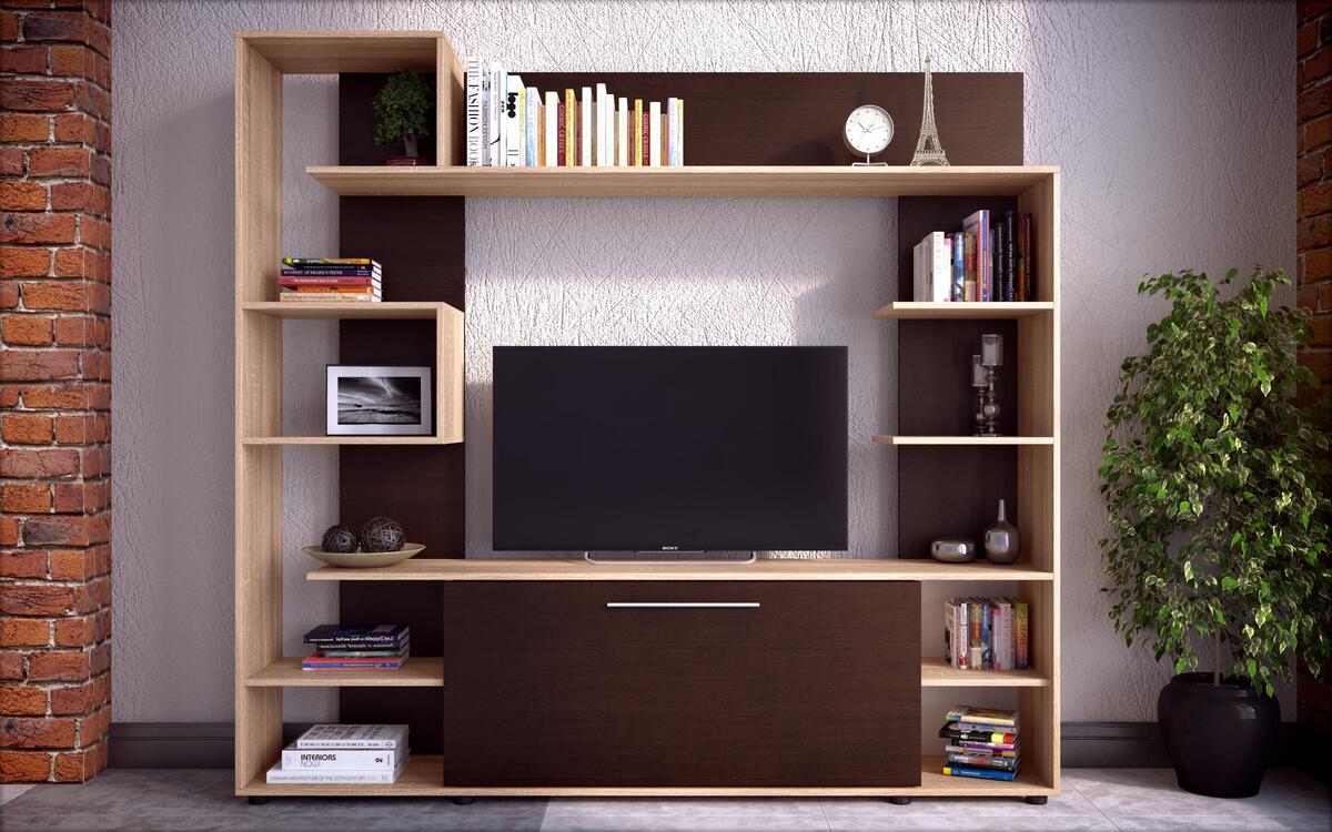 Composition furniture Linus 8462 oak sonoma + wenge