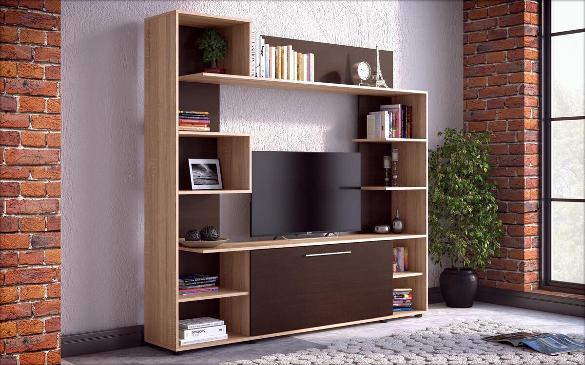 Composition furniture Linus 8462 oak sonoma + wenge