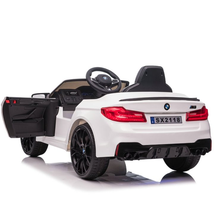 Kids Electric Car Licensed BMW M5 12V White 232118-W