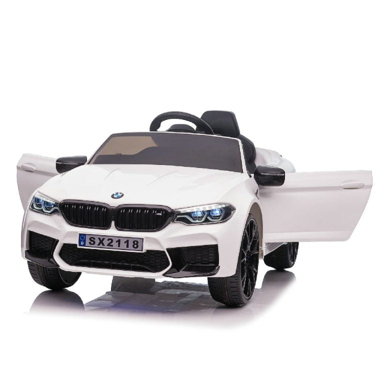 Kids Electric Car Licensed BMW M5 12V White 232118-W