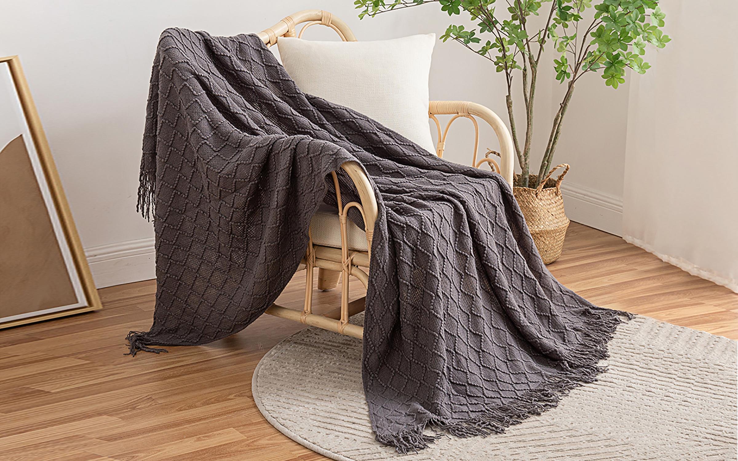 Mamba blanket 127x152 dark gray