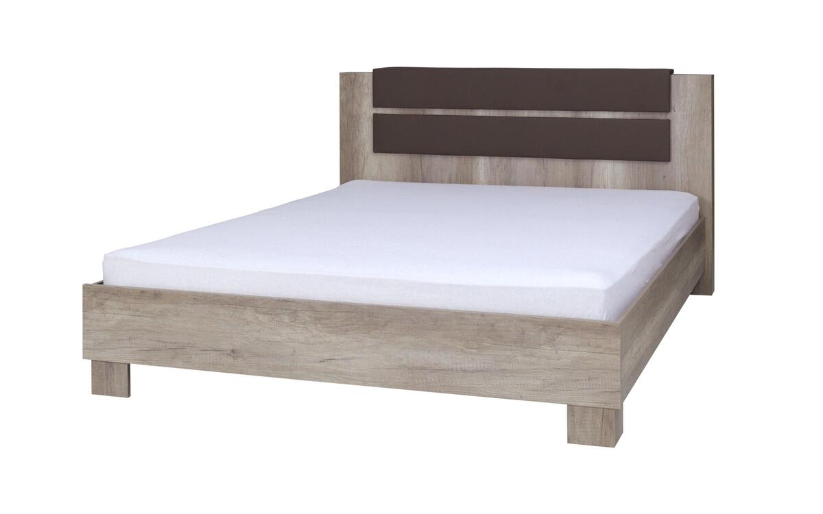 Double bed Marlon 160x200 oak canyon
