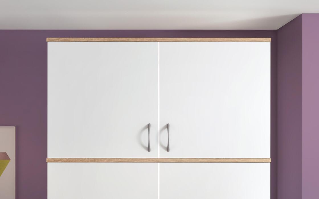 Loft 2-leaf wardrobe Matos 8766 sonoma oak+ white