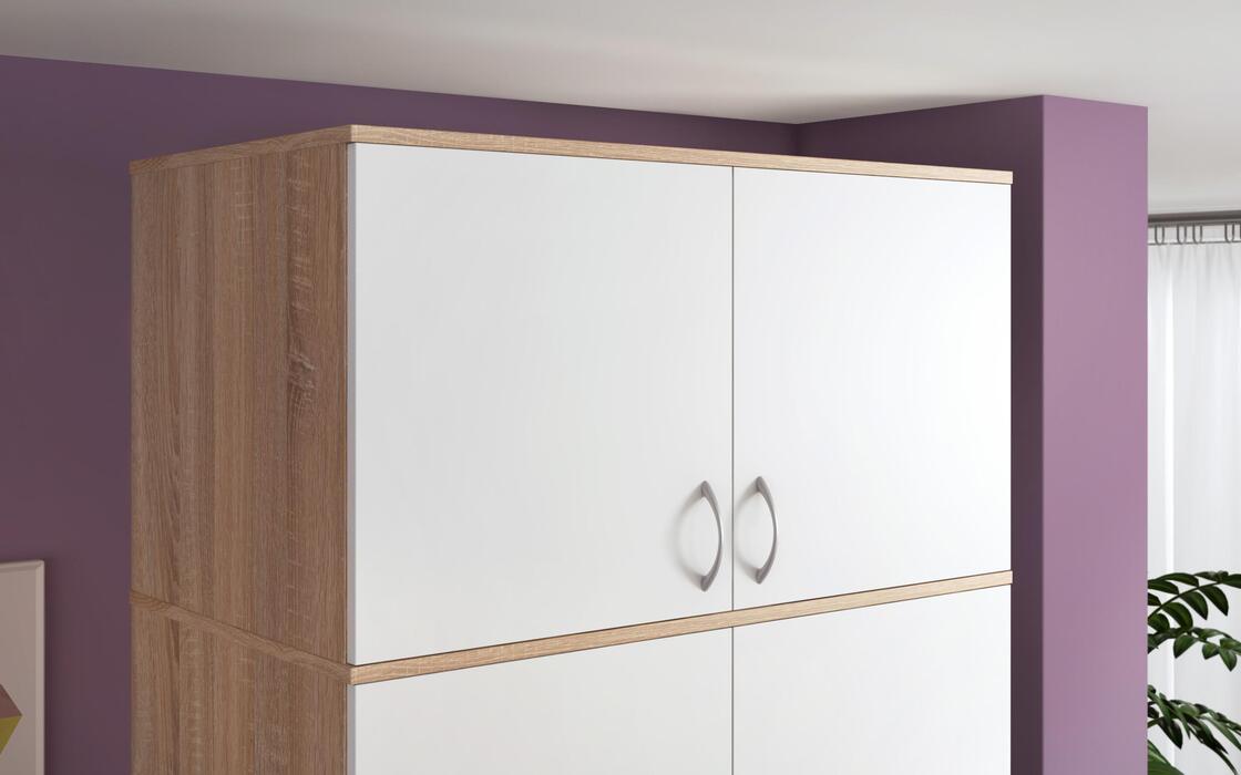 Loft 2-leaf wardrobe Matos 8766 sonoma oak+ white