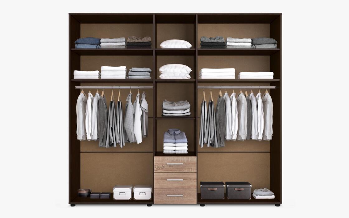 Wardrobe Mediterranean 5622 sonoma oak + white gloss