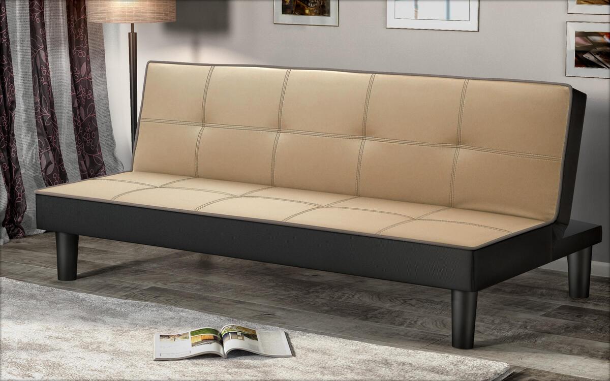 Three-seater sofa/bed Michigan 3540 black