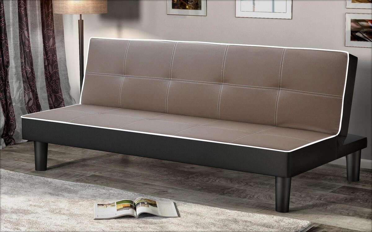 Three-seater sofa/bed Michigan 3540 brown