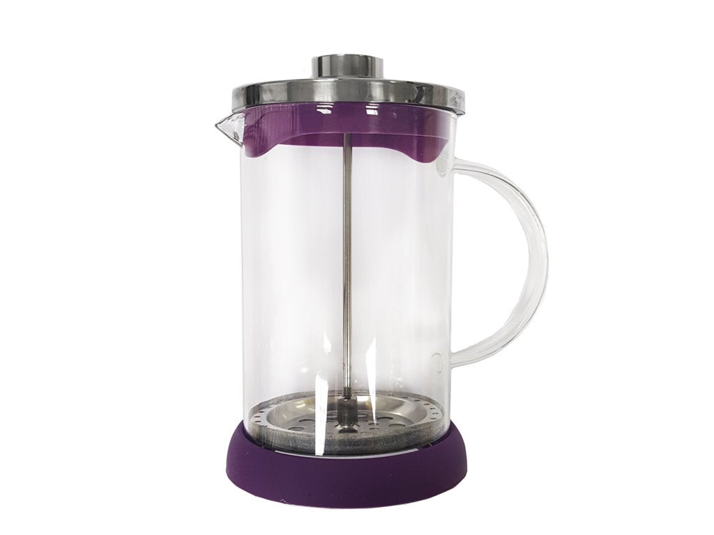 saketi italy - filter coffee maker for french coffee and tea 350ml in stainless steel with handle