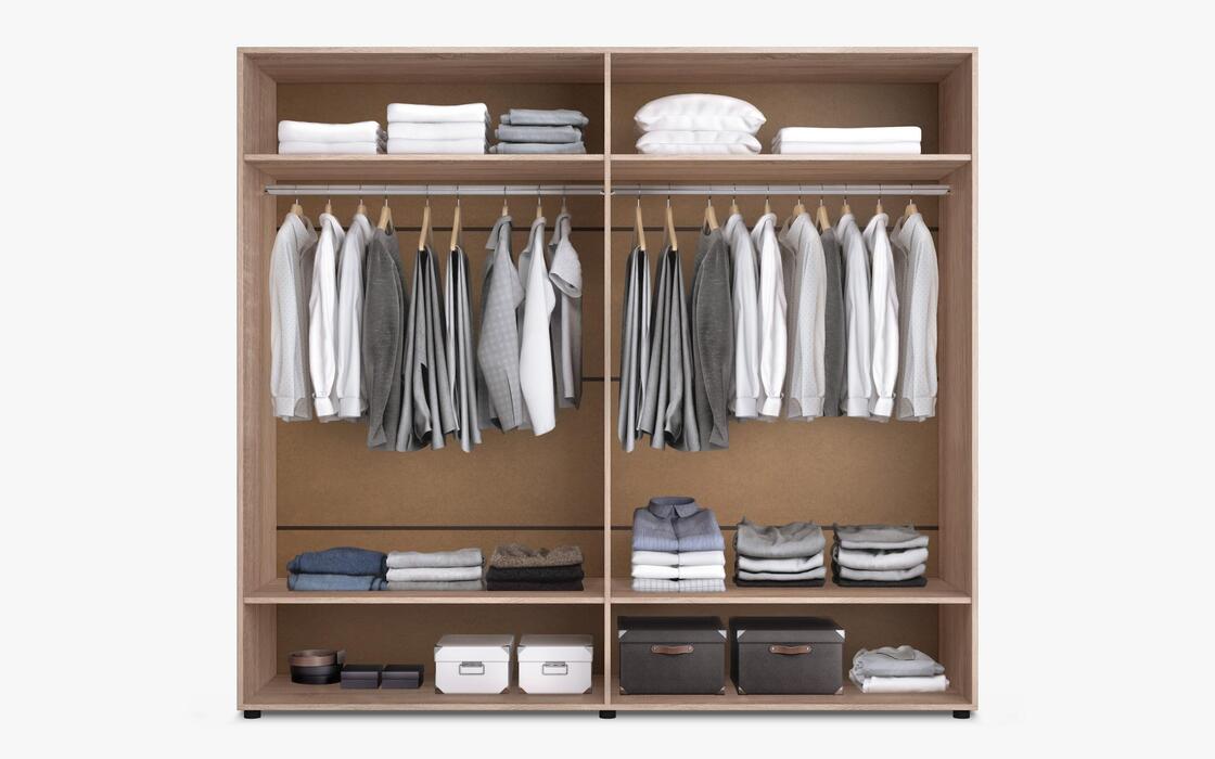 Wardrobe Path 2612 sonoma oak + white gloss