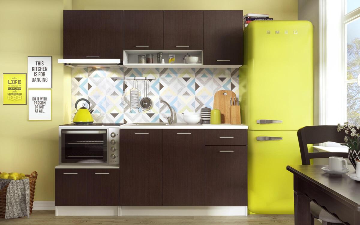 Polisv kitchen set 1.90m wenge + white