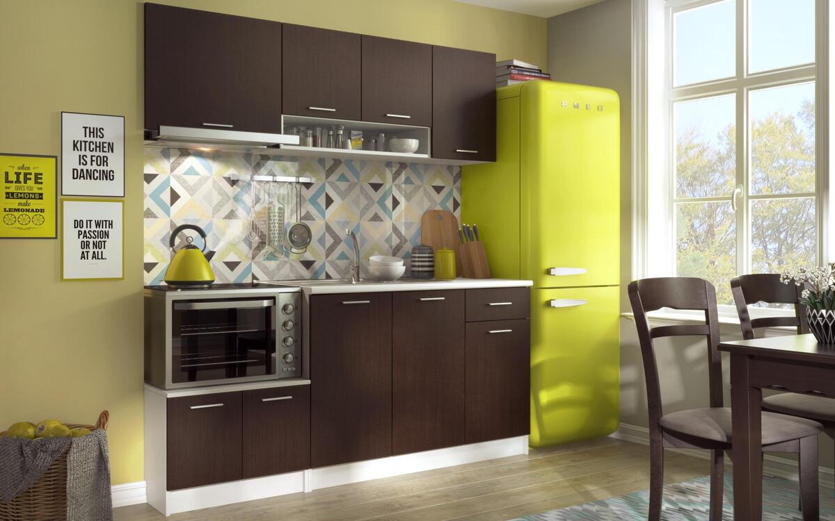Polisv kitchen set 1.90m wenge + white