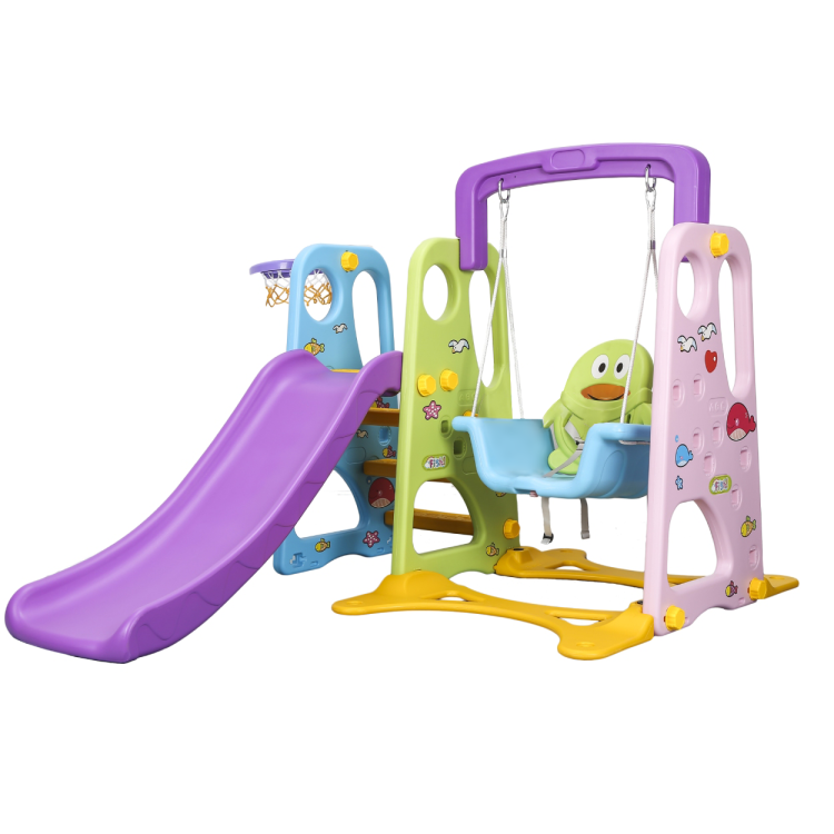 Plastic Ducky Slide with Swing Colorful DGN03-CF